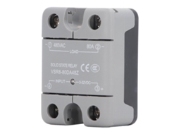 Relé estático Veloriskku DC SSR para CA Geya 80A Entrada 3 32VDC Saída 480VCA VSR8 80DA48Z