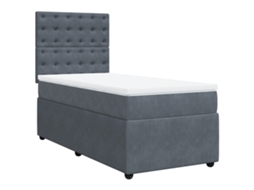 Box Spring Bed, Box Spring Beds Vidaxl Cinzeto Veludo (80 X 200 Cm)