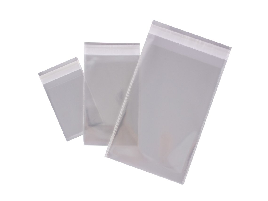 Saco de Polipropileno Transparente Apli e Fecho Adesivo 250X330Mm