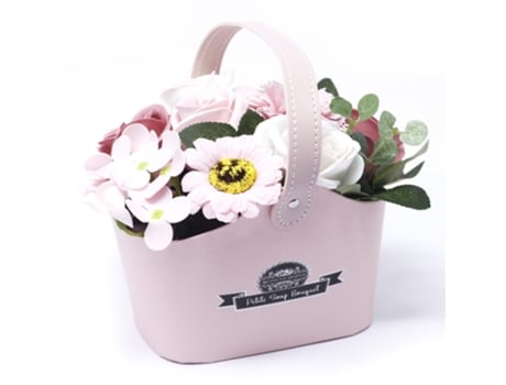 Pequeno Buquês de Flores de Sabão Rosa Pacifico Unidade 12.5X8X18 Cm