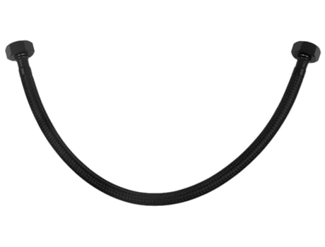 Mangueira Flexível Trançada em Nylon Preto para Válvula de Descarga de Torneira, 1/2 x 1/2 Polegadas BSP, 40 cm