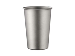 Caneca de Cerveja de Titânio Puro de 400 Ml, Camada Única, Ultraleve, Empilhável, Portátil, Camping e Uso Externo AQUAFORGE