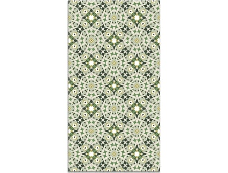 Tapete HOME & LIVING Hidráulica Tipo Oriental (Verde - 100 x 140 cm - Vinil)
