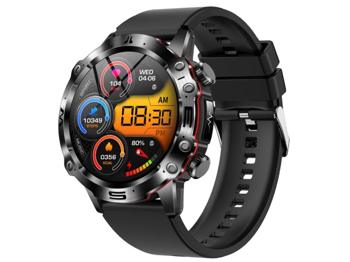 Smart Watch 1.43 Ecg Composição Sanguínea Açúcar Sem Sangue IMC Função Gordura Corporal Liga Shell Chamada Bluetooth Sos Preto Bestvite