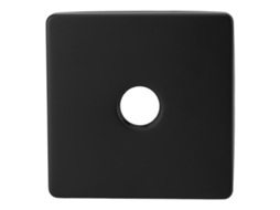 Placa Decorativa MARCA de braço de chuveiro quadrado, grande, aço inox, universal, preta