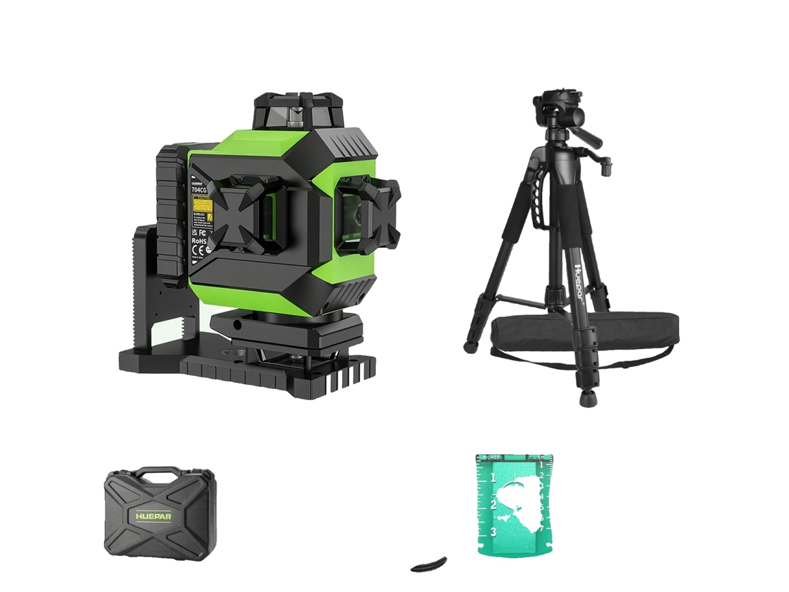 Nível A Laser, 4d 16 Linhas, Brilho Ajustável,set-2-com Tripé