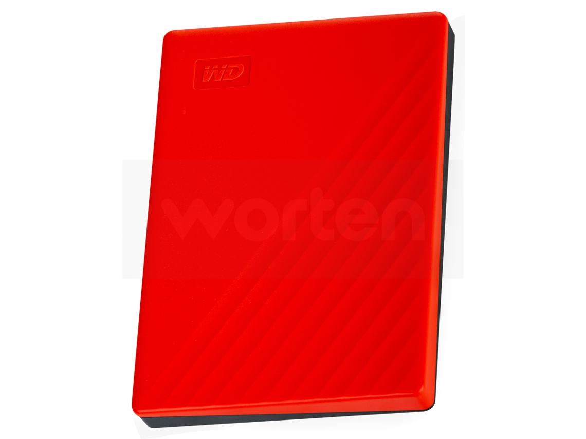 Disco HDD Externo WESTERN DIGITAL My Passport Worldwide (Vermelho - 2 TB - USB 3.0)