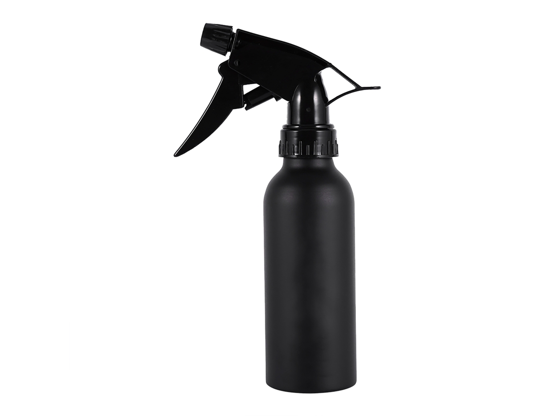 Garrafa Pulverizadora 200ml Preta Para Cabelo Salão Casa Regar Flores Styling Tools