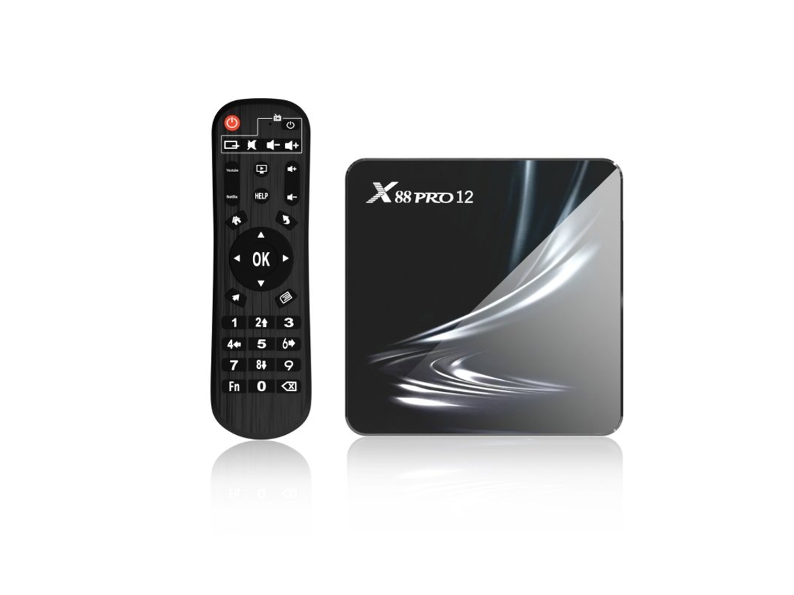 Box Smart Tv X88 Pro 12 Rk3318 Android 12.0 Hd Dual Band Wifi6 Bluetooth Compatível Us Plug 4+32Gb