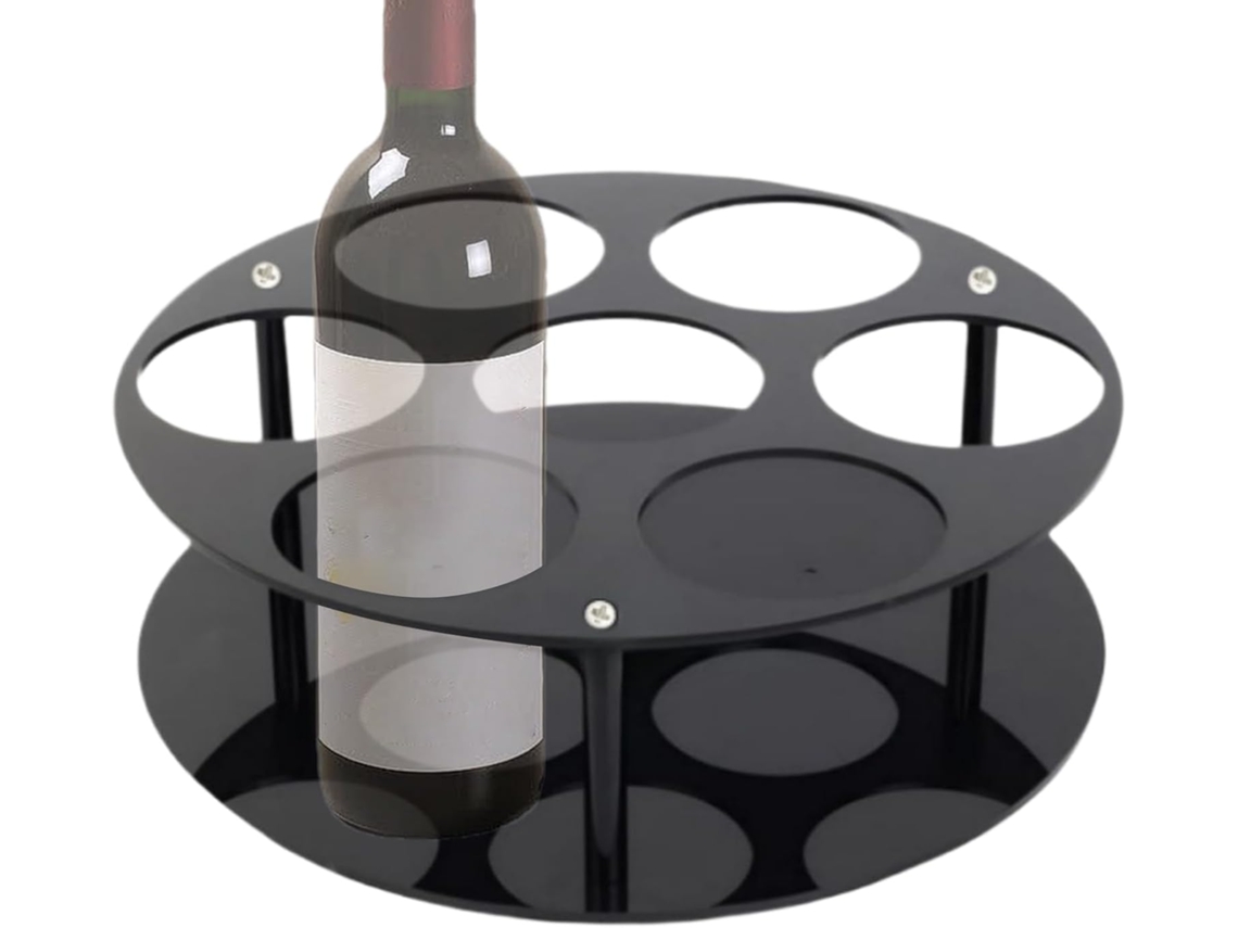 Suporte Para Xarope De Café, Suporte De Bancada Para 7 Garrafas De Xarope De Café Bandeja Moderna Gokoco
