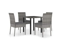 Dining Set, Dining Sets Vidaxl Cinzeto Rattan / Vime (n/a)