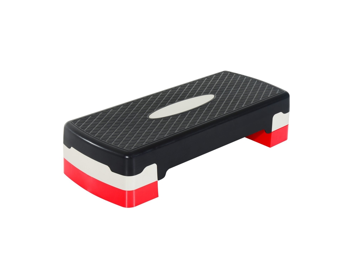 Step de ginástica antiderrapante com altura ajustável 2 níveis, carga 150 kg, 68x29x15 cm S/MARCA