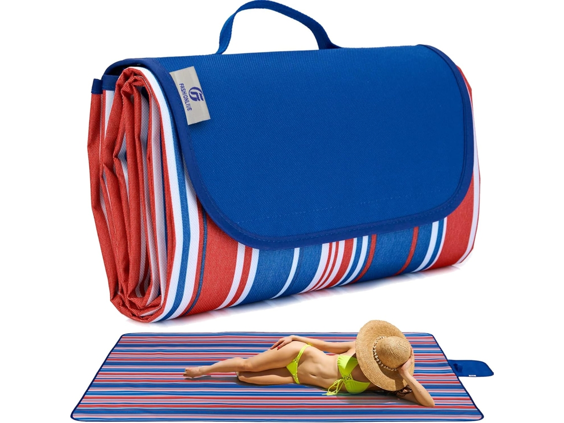 Tapete de Praia Portátil Extra Grande, À Prova de Areia e Água, Ideal para Piqueniques, Camping e Trilhas. Perfeito para Adultos. AQUAFORGE