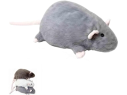 Rato De Pelúcia Gordinho, Realista E Fofo, Almofada Macia Rechonchuda