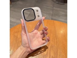 Capa Protetora Transparente Dourada Para Iphone 17 Pro Max, Com Cobertura Total E Proteção Contra Quedas.