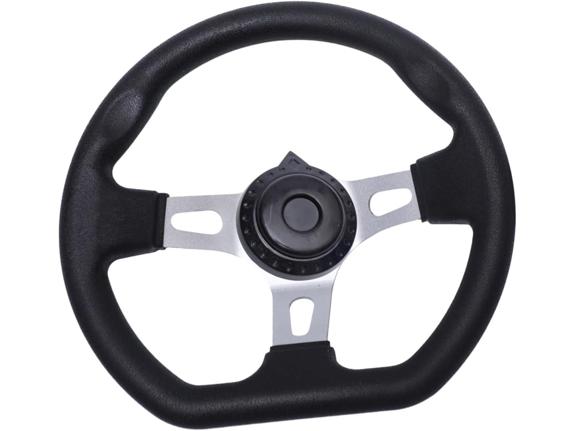 Volante modificado em PU durável para substituição em karts e UTVs.