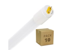 Pack Tubos Led T8 de Vidro 60 Cm Conexão Uni-Lateral 9W 110Lm/W 10 Un