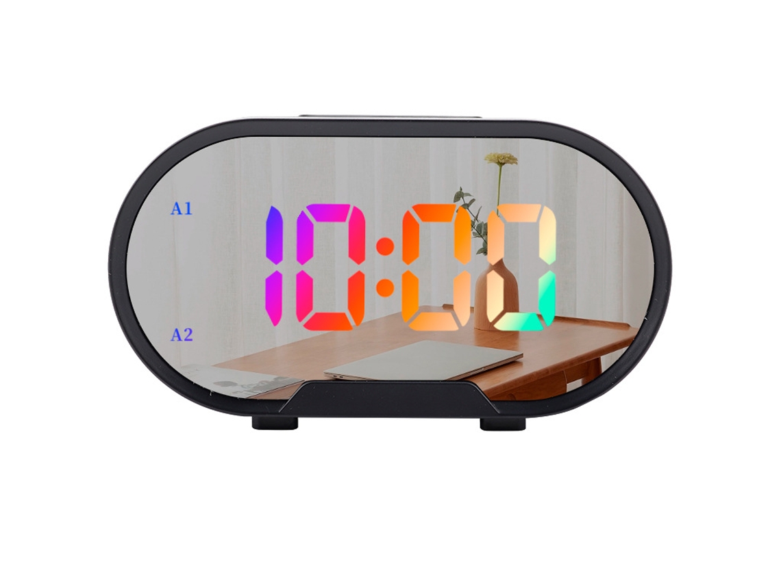 Despertador Digital para Quarto Volume Ajustável Controle de Voz NEVEANCE