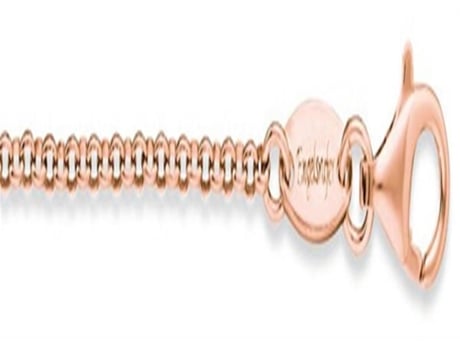 Colar De Couro Feminino Ern 45 Cm Prata 925 Ouro Rosa Elos Jaseron Engelsrufer