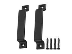 Alça De Porta De Grange Linjou | Alça De Aço Preto Sólido | Inclui Parafuso Preto (de Qualidade Superior, Versátil E Resistente)