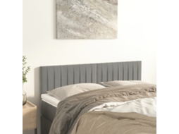 Vidaxl Cabeceiras Cinzento-claro 144x5x78/88 Cm Veludo