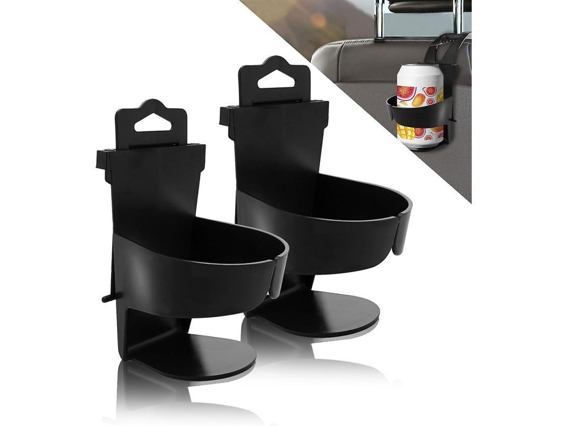 Suporte De Copo Para Carro 2pcs, Apoio Para Latas, Garrafas E Copos No Banco Traseiro Negro