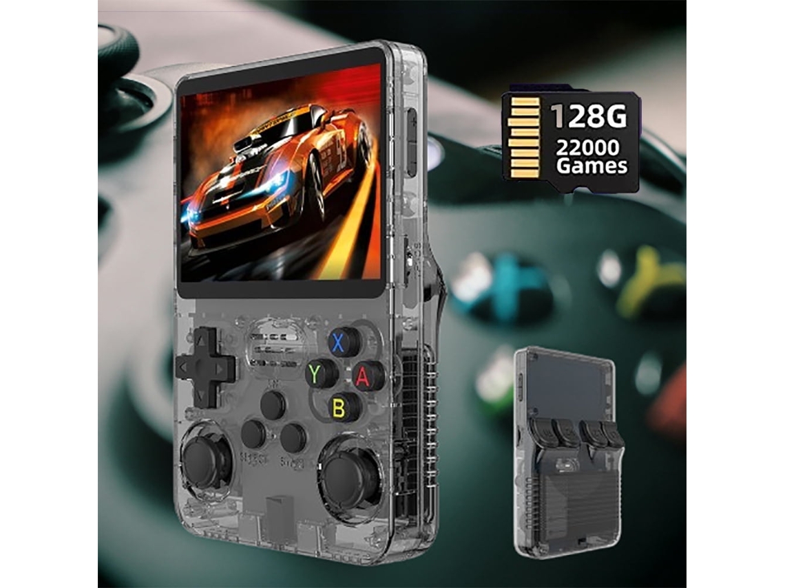 Console Portátil Retrô R36s, 128gb AQUAFORGE