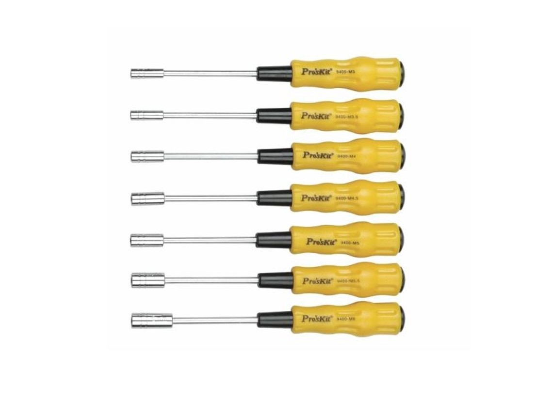 Conjunto de 7 chaves hexagonais Pro'skit