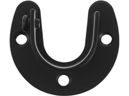 Suporte de extremidade em aço inoxidável Soimiss para cortinas e roupas infantis em reboques, com fácil instalação.