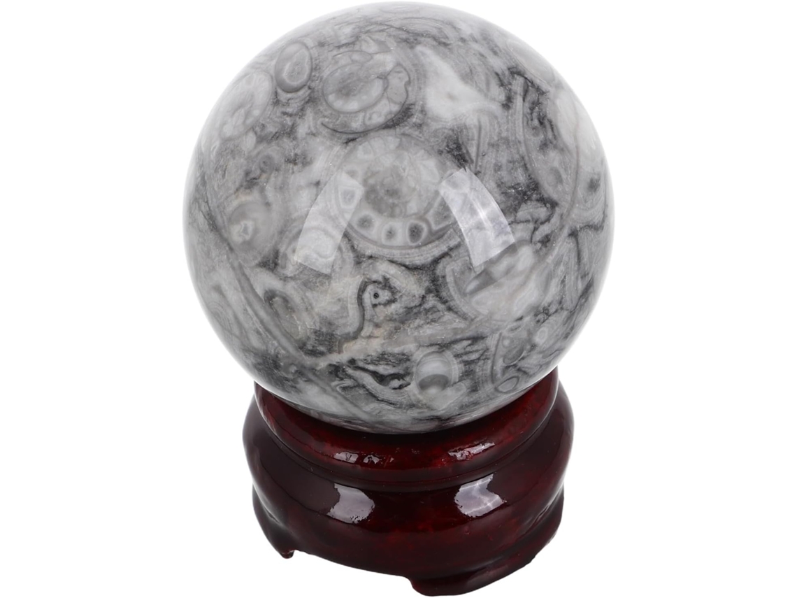 Cristal Decorativa Pedra Polida Objeto Decoração Interiores Escritório Design Elegante Natural Bola Arte Casa GOKOCO