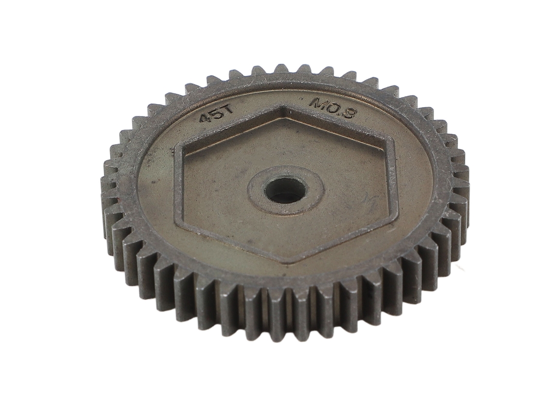 Engrenagem Cilíndrica RC 45t M0.8 Aço Alto Desempenho para Crawler 1/10 Substituição S/MARCA