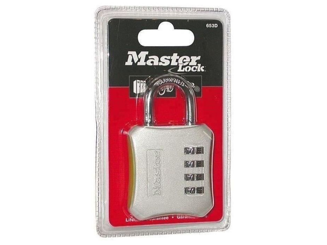 Cadeados De 4 Dígitos Em Aço 50mm - Master Lock - Cor Aleatória