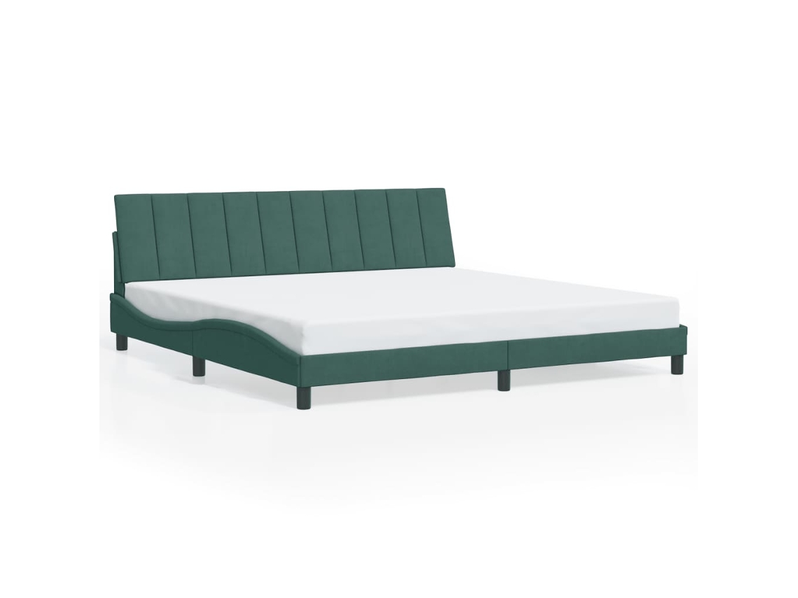 Bed Frame, Bed Frames Vidaxl Verde Madeira Processada (200 X 200 Cm)