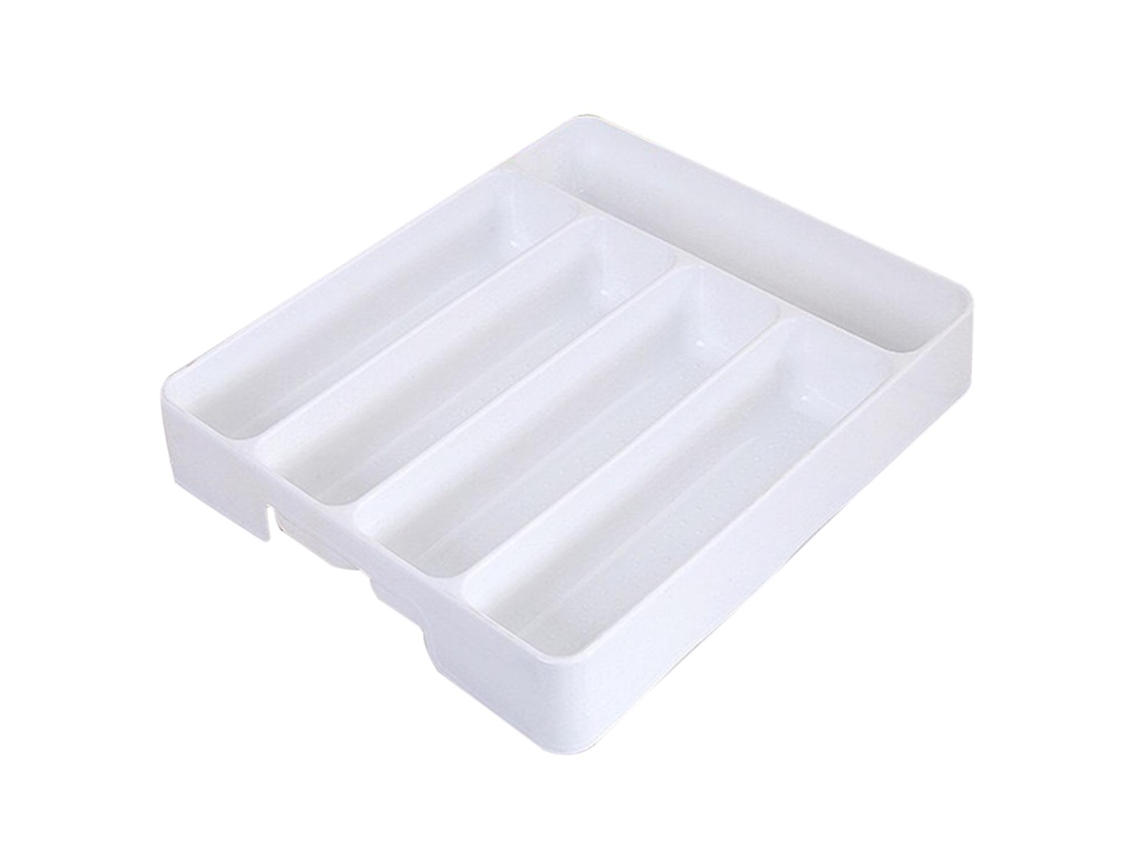 Organizador de gavetas de cozinha, bandeja, colher e divisor de talheres, caixa de armazenamento de acabamento, talheres de cozinha St Slowmoose