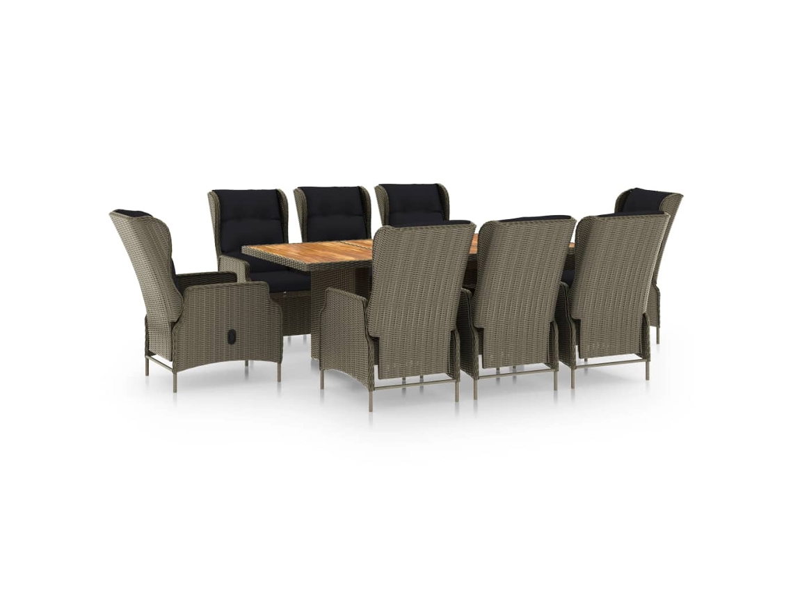 Outdoor Dining Set, Outdoor Dining Sets Vidaxl Marrom Rattan / Vime (n/a)
