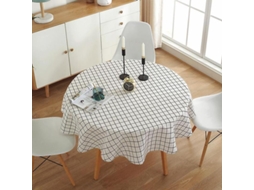 2026 mantel Redondo 59 Polegadas 150cm Poliéster algodón Estilos 3 para Bodas Banquetes Hogar Cth Quadros Brancos