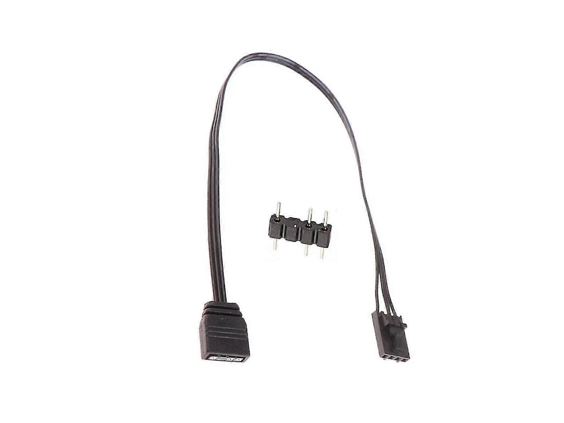 Cabo Conector Adaptador Rgb Para Argb 4 Pinos Para Padrão De 3 Pinos 5v 25cm Hengjian
