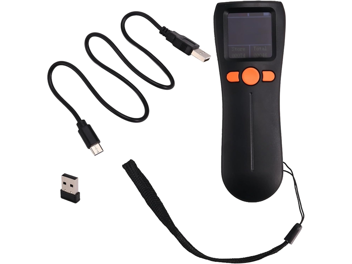 Mini Leitor de Código de Barras Portátil Bluetooth Sem 1d/2d com Armazenamento SFUSHOS