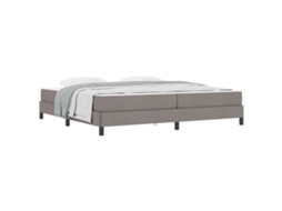 Cama Box com Colchão Cinzento Acastanhado Tecido MAISON EXCLUSIVE 200x200 cm