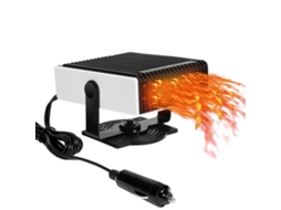 Aquecedor De Carro 12v 150w,desembaçador E Desgelador Para Para Brisa,ventilador E Aquecedor 2 Em 1 Com Base Giratória 360° Btforus