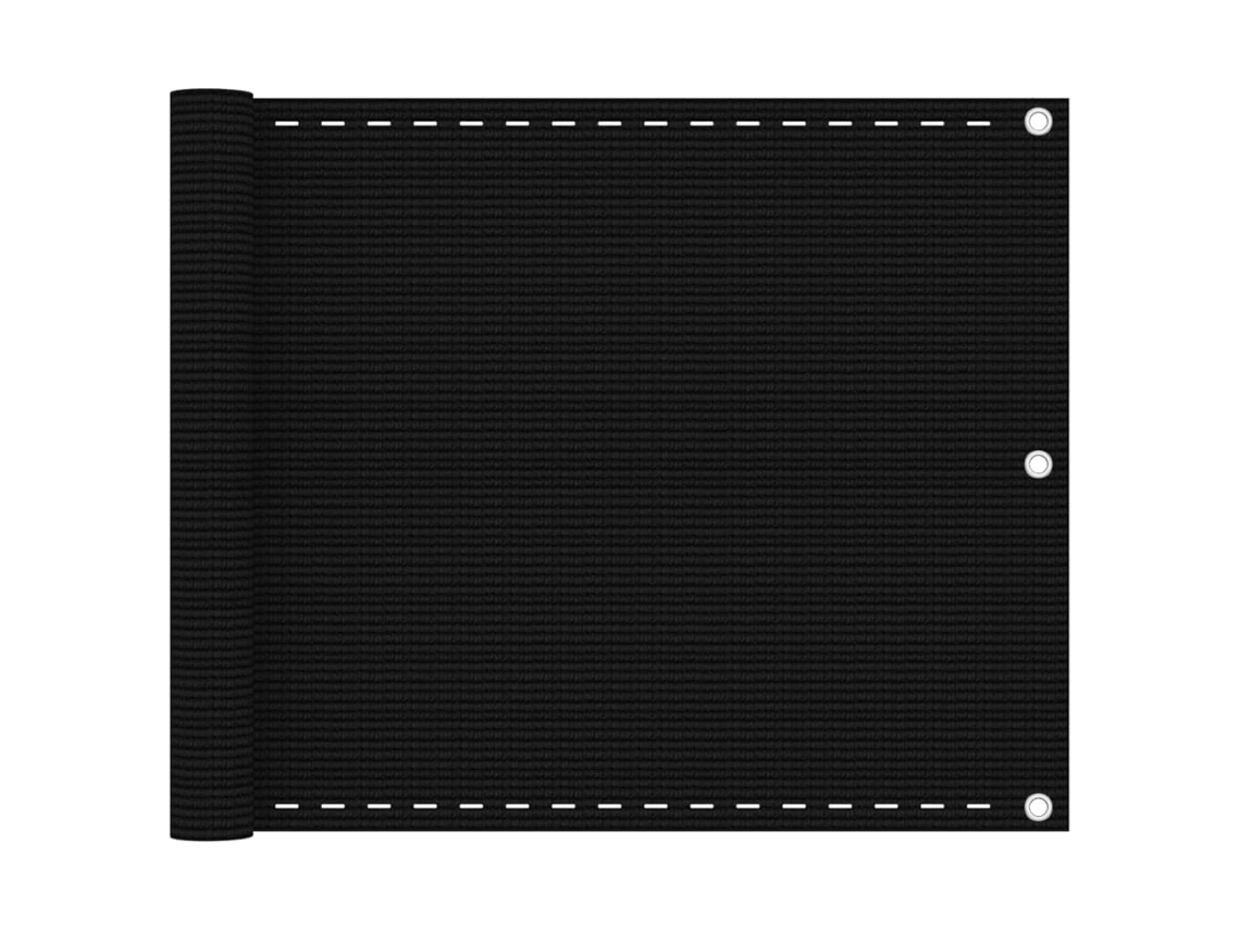 Lovely Home Tela Toldo de Varanda 75X600 Cm Pead Preto