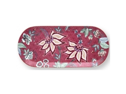 Torteira Rectangular PIP STUDIO Flower Festival Rosa 33X15X1,6Cm