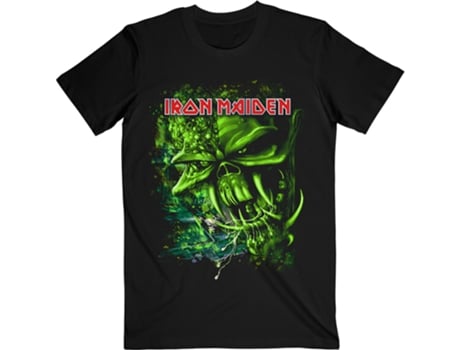 T-Shirt ROCK OFF Iron Maiden - Final Frontier Green Preto (Tamanho: S)