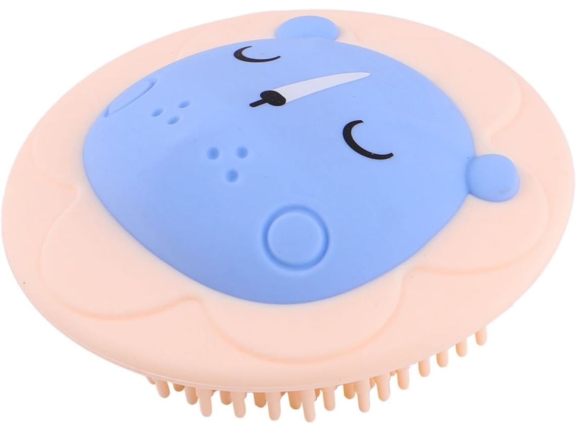 Escova De Banho Silicone Adorável Para Meninos E Meninas, Utensílio De Banho Portátil