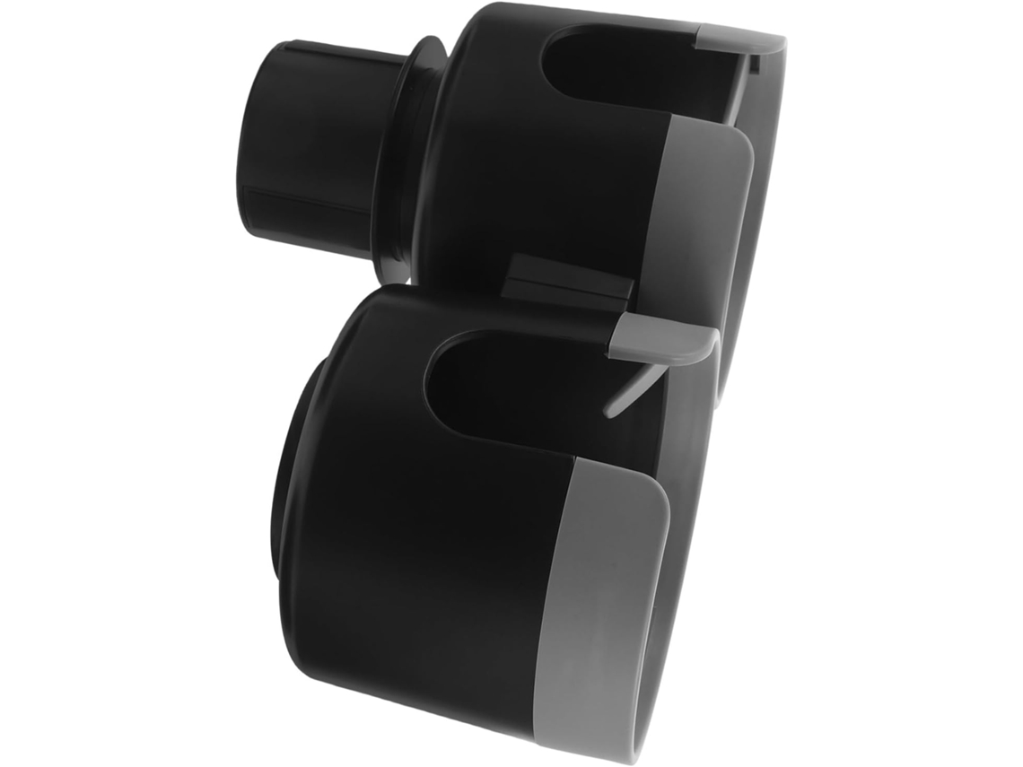 Suporte para flocos Duplo para carrinho, em tira plástica com suporte ajustável para garrafas.