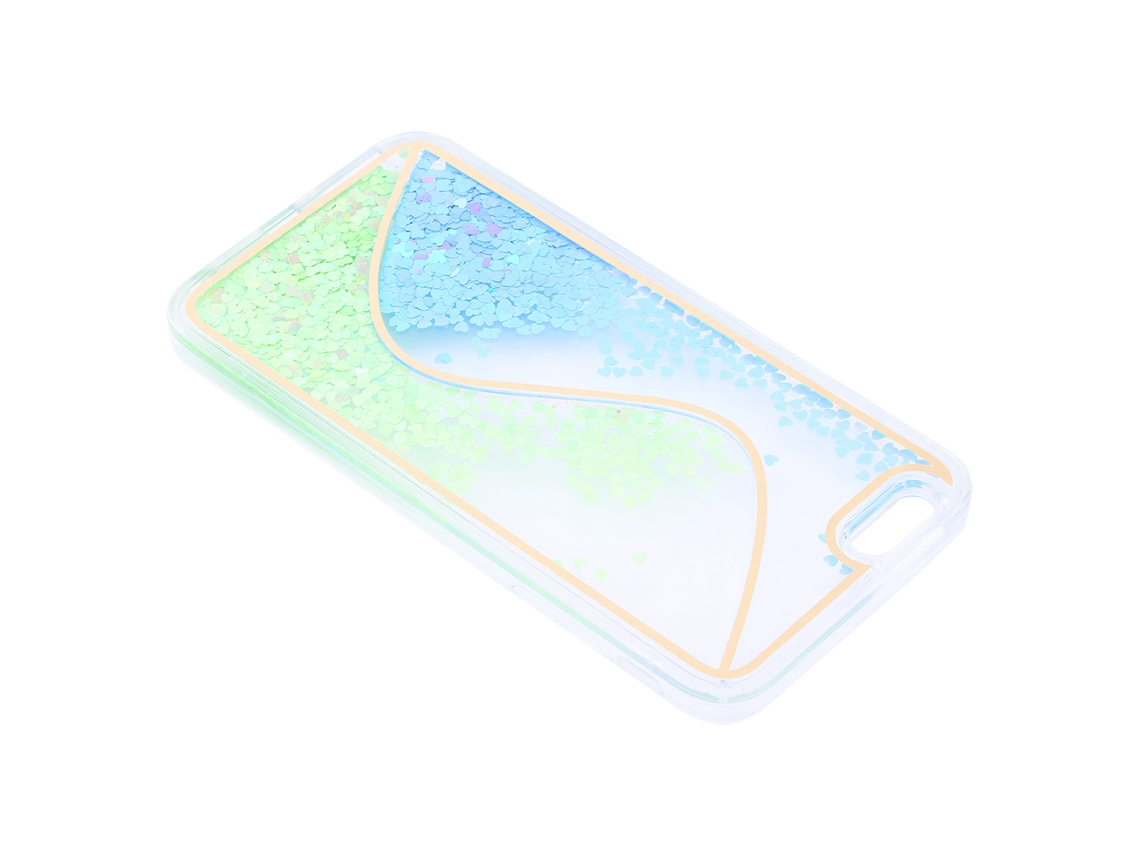 Capa de Telefone EOOCOO (design de Areia Móvel Bicolor em Forma de S)