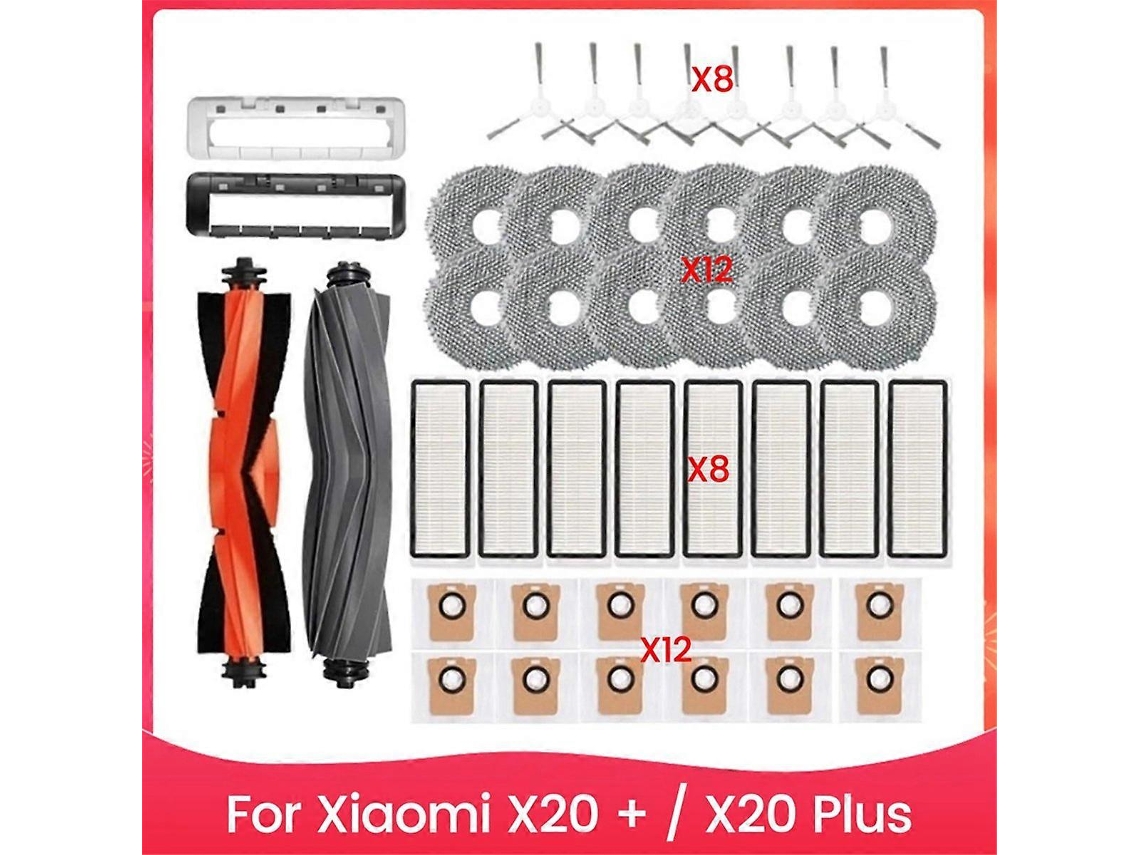 Conjunto De 44 Peças De Reposição Para Aspirador De Pó X20+ X20 Plus