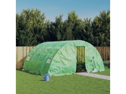 Vidaxl Estufa Com Estrutura De Aço 20 M² 5x4x2,3 M Verde