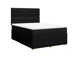 Box Spring Bed, Box Spring Beds Vidaxl Preto Tecido (140 X 200 Cm)
