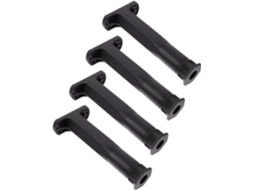 Kallory Conjunto De 4 Pés Apoio Ajustáveis Para Estrutura Cama, Altura Ajustável De 18a 34, 5cm, Suporte Central Em Aço